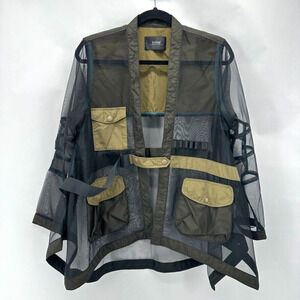 INITIAL Fashion The Unusual Experience Relaxed Jacket Womens S Mesh Avant Garde